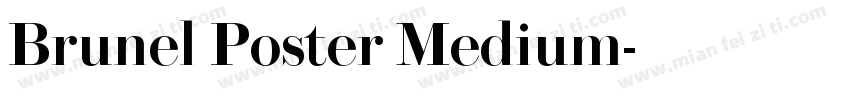 Brunel Poster Medium字体转换